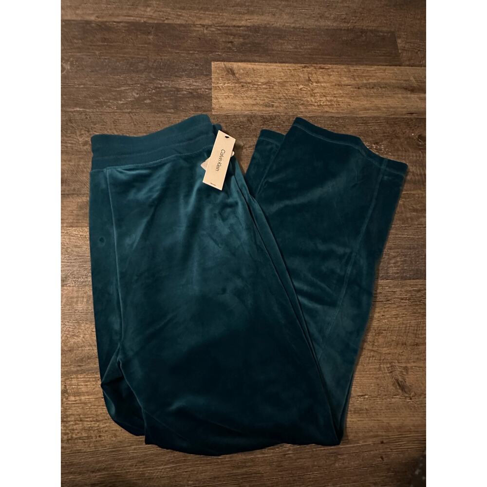 Calvin Klein Womens Blue Solid Stretch Velour Vel… - image 2